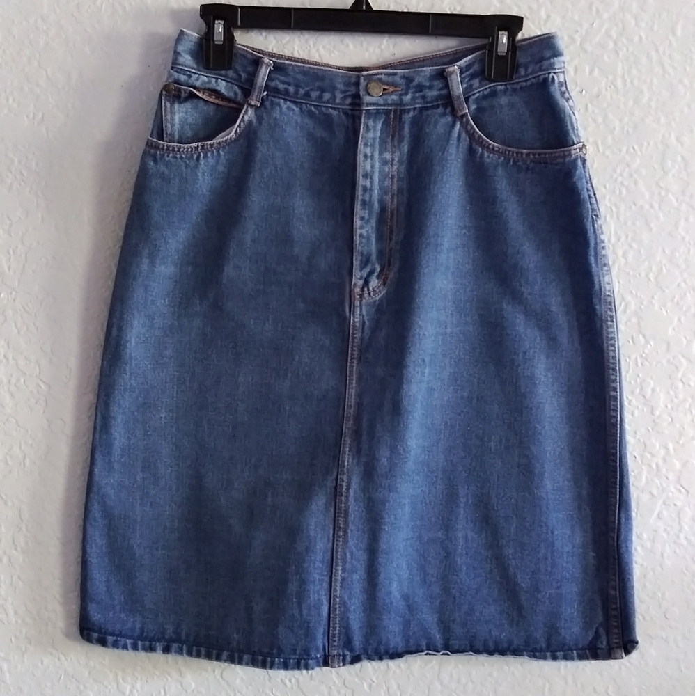 PS Gitano Vintage Denim A-line Skirt Jean Women's